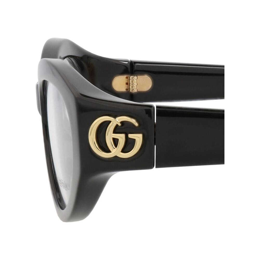 Gucci Black Cat Eye Frame Injection Optical Designer Eyeglasses Frames SRP: $385 - Picture 5 of 6